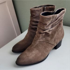PAUL GREEN Brianna  Taupe Suede Leather Boots Women's Size 7